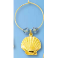 Scallop Shell Cast Stock Wine Glass Charm or Pin